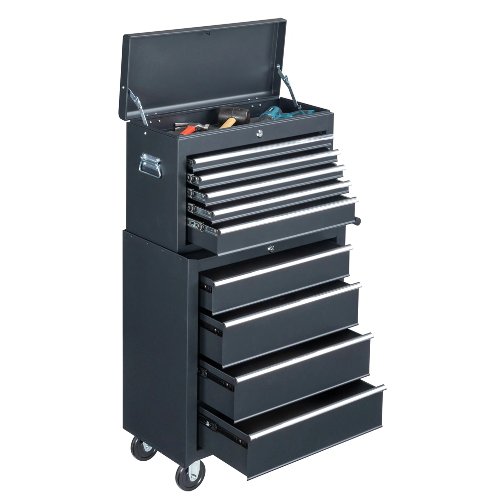 steel tool box black view 8