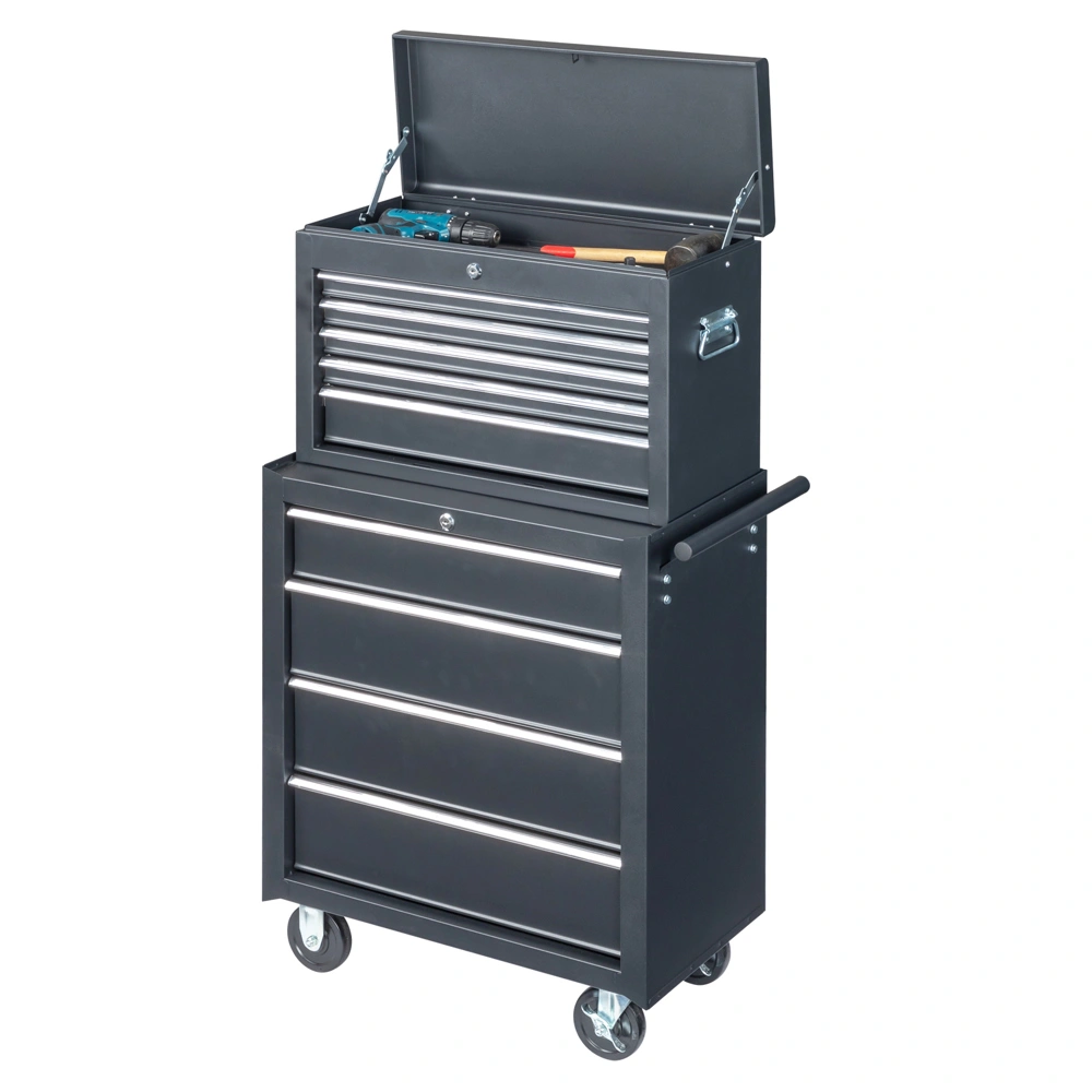 steel tool box black view 9