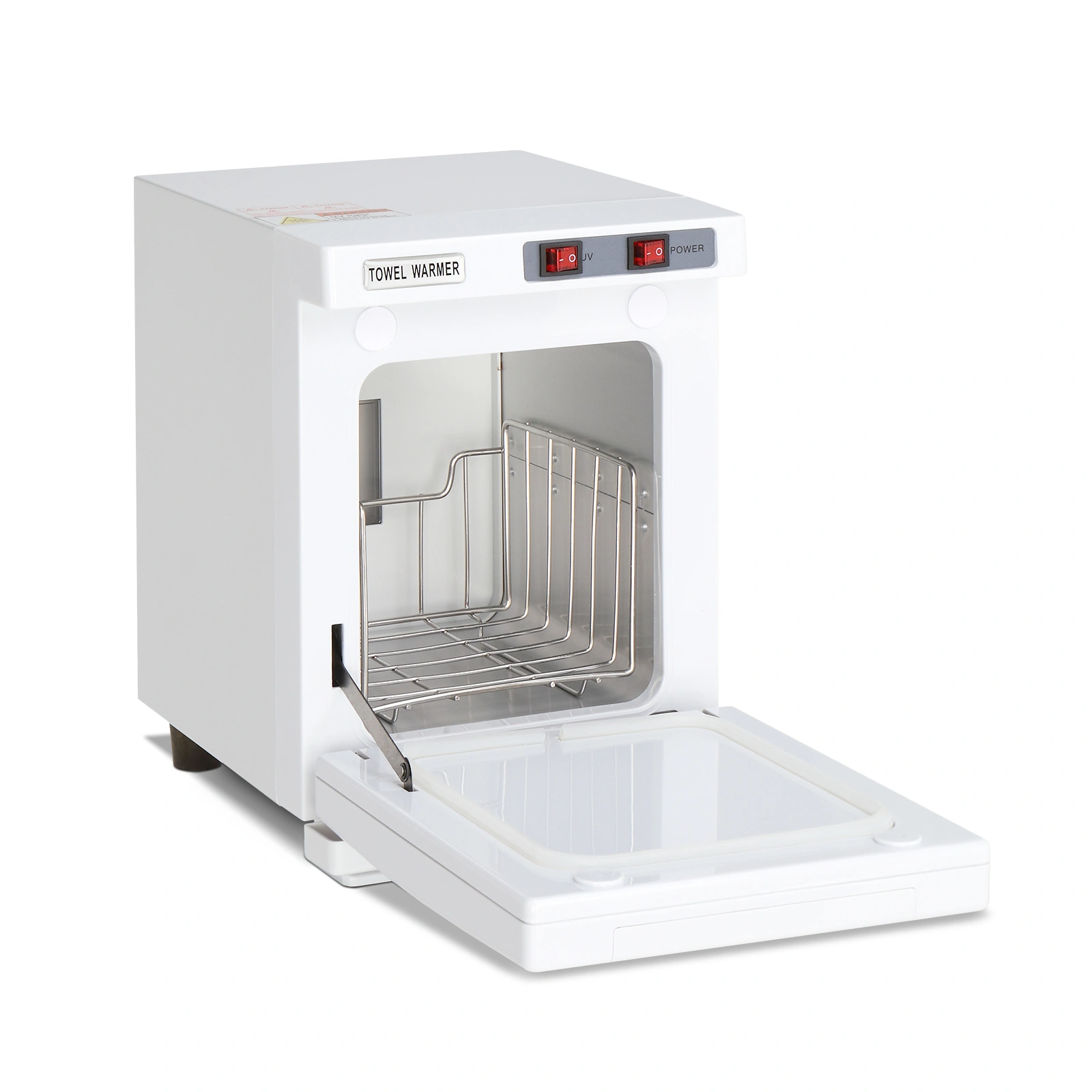 Hot Towel Warmer Cabinet for Facials & Massage, White Aluminum Chamber Electric Towel Heater for Esthetician Salon Spa Barbershop view 2