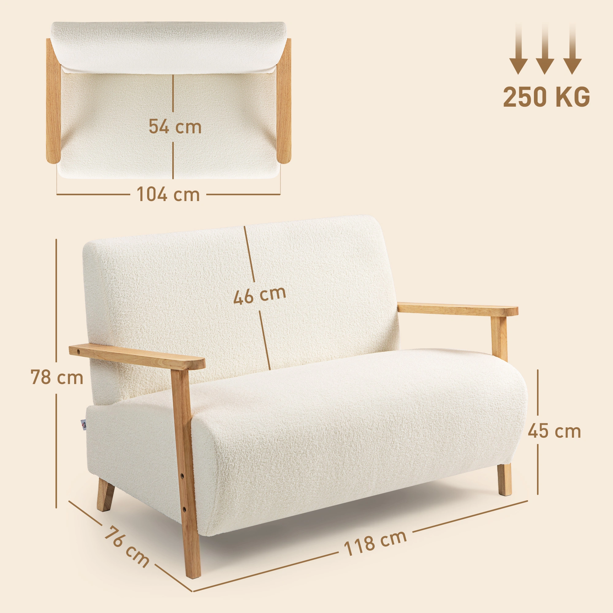 Modern Accent Sofa Chair - Compact Living Room Armchair, Space-Saving Seating Solution view 3