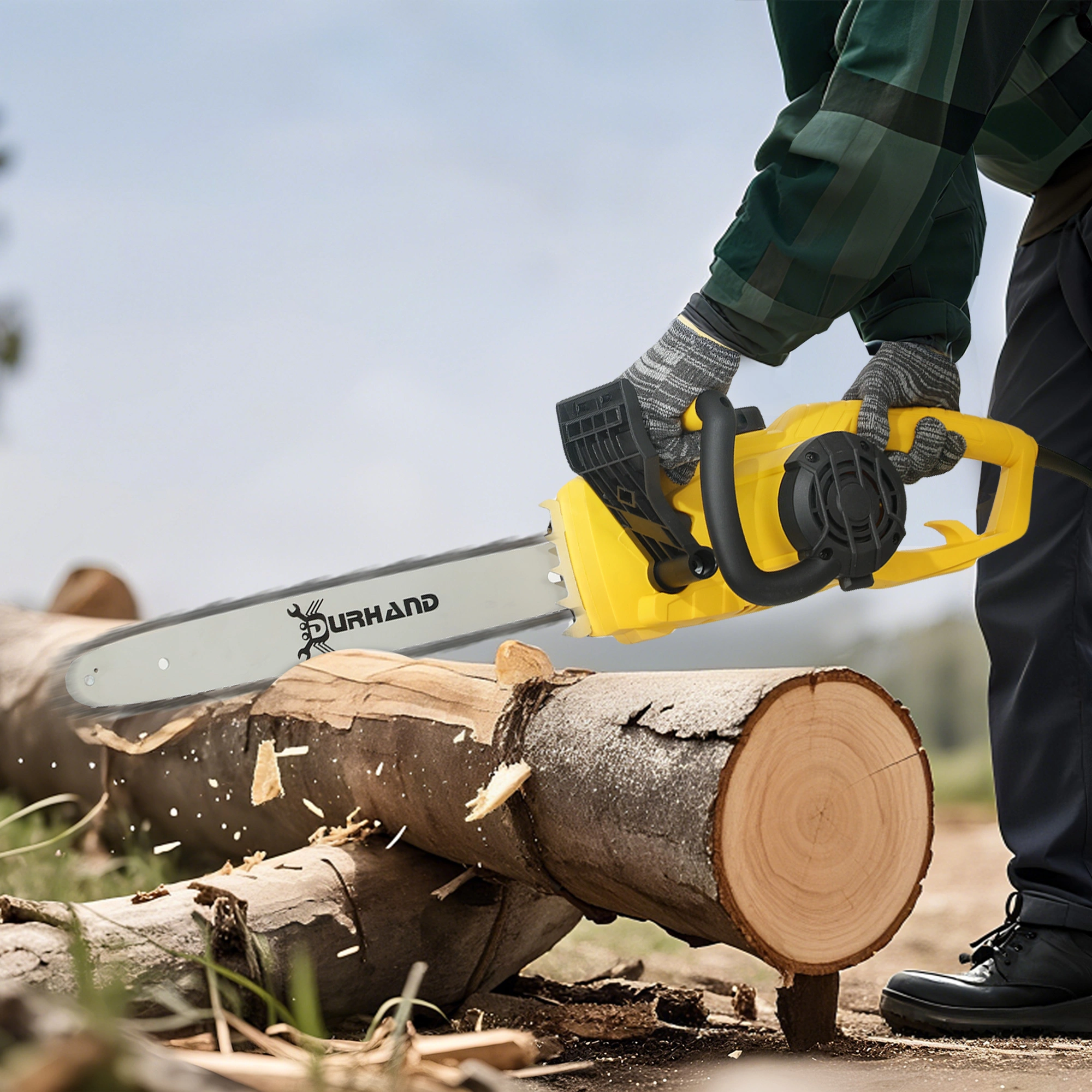 Electric Chainsaw 16 Inch, Lightweight Bar Chainsaw for Yard, Garden and Wood Cutting view 3