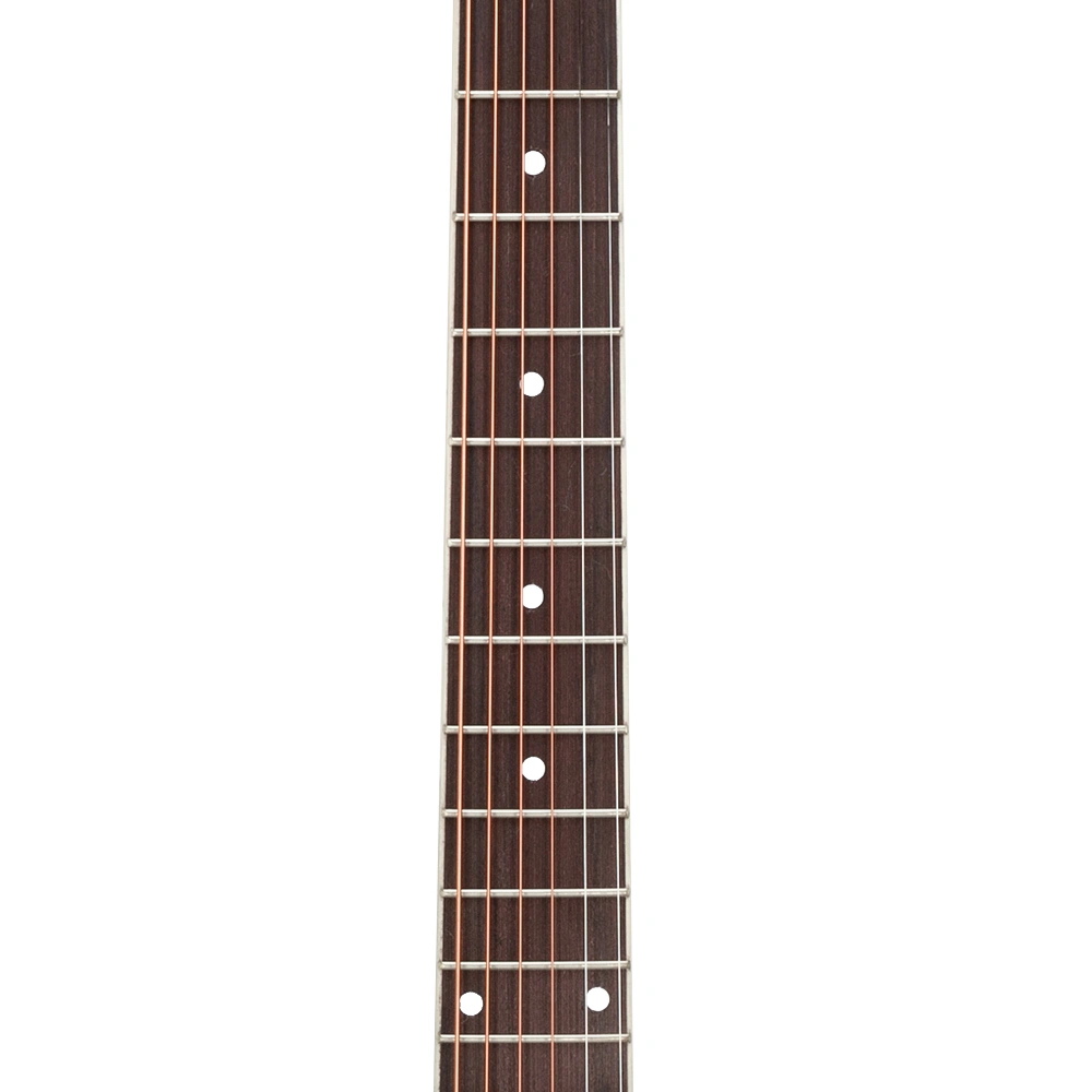 GT501 40 Inch Spruce Front Cutaway Folk Acoustic Guitar Bundle with Bag Fretboard Board Wrench Tool Burlywood view 2