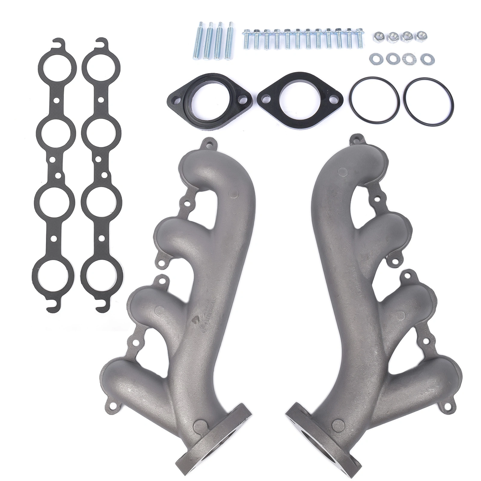 LS Swap Cast Iron Exhaust Manifold Headers for Chevy Corvette Camaro LS1 LS2 LS3 9988-R-BLEM view 2