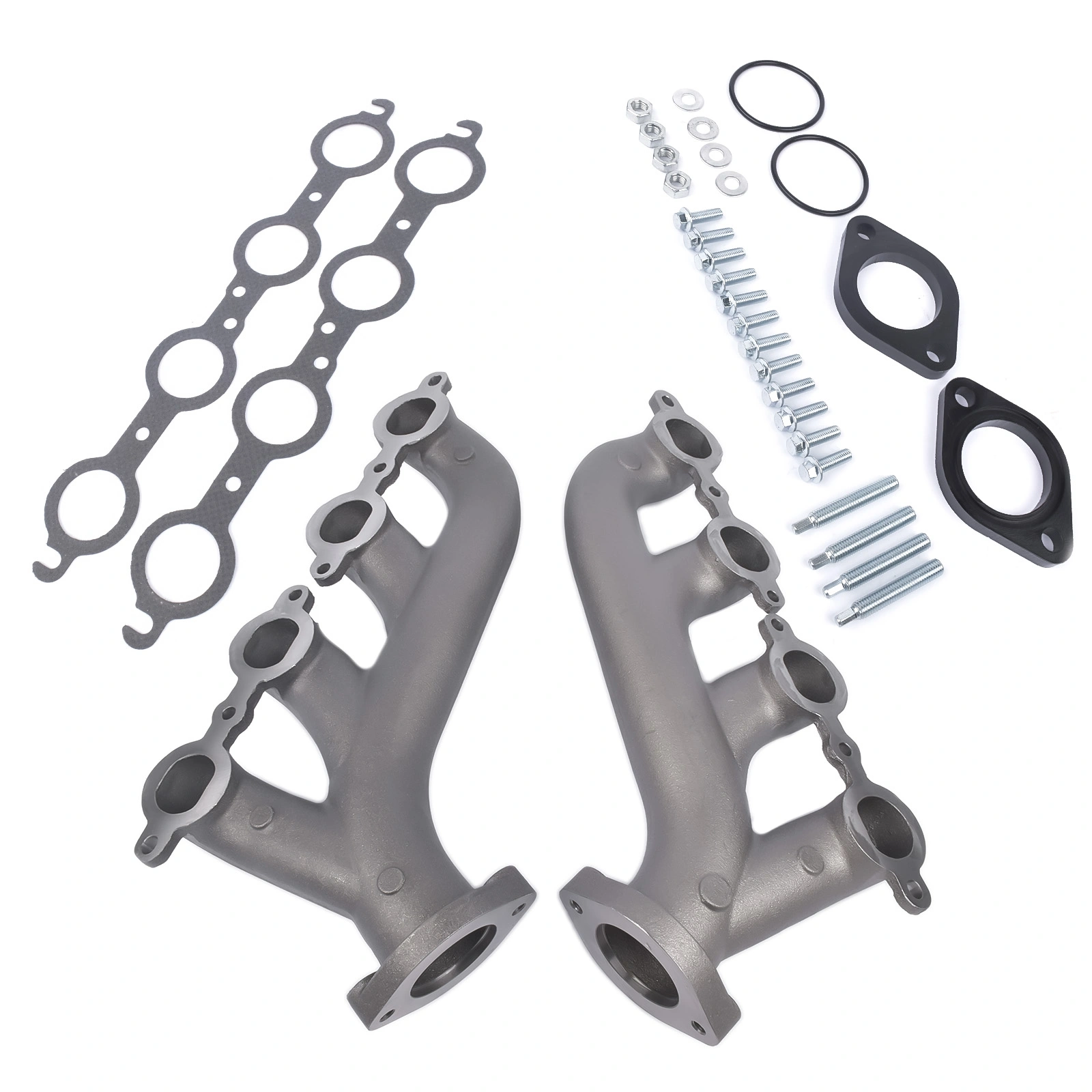 LS Swap Cast Iron Exhaust Manifold Headers for Chevy Corvette Camaro LS1 LS2 LS3 9988-R-BLEM view 4