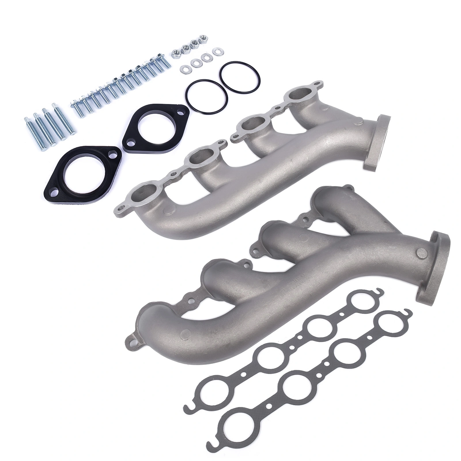 LS Swap Cast Iron Exhaust Manifold Headers for Chevy Corvette Camaro LS1 LS2 LS3 9988-R-BLEM view 7