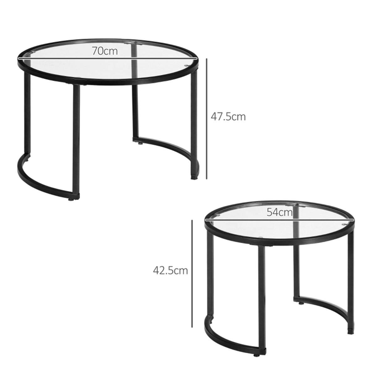 Modern Coffee Table Bar Table 2-in-1 Multi-Functional Living Room Side Table Home Decor Black Metal Frame view 2