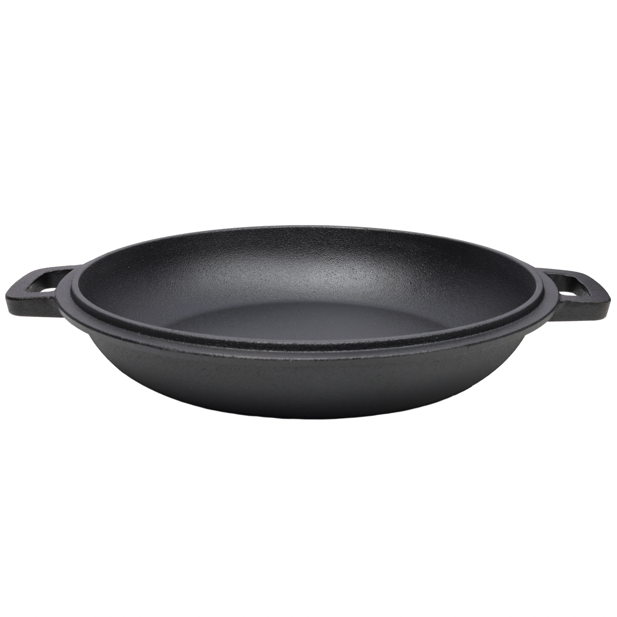 Pre-Seasoned Cast Iron Dutch Oven 5Qt - 2-in-1 Dual Handle Camping Pot with 2pcs Silicone Handles Covers, Outdoor Frying Pan for Campfire, BBQ, Fireplace, Grill Cooking & Baking view 5