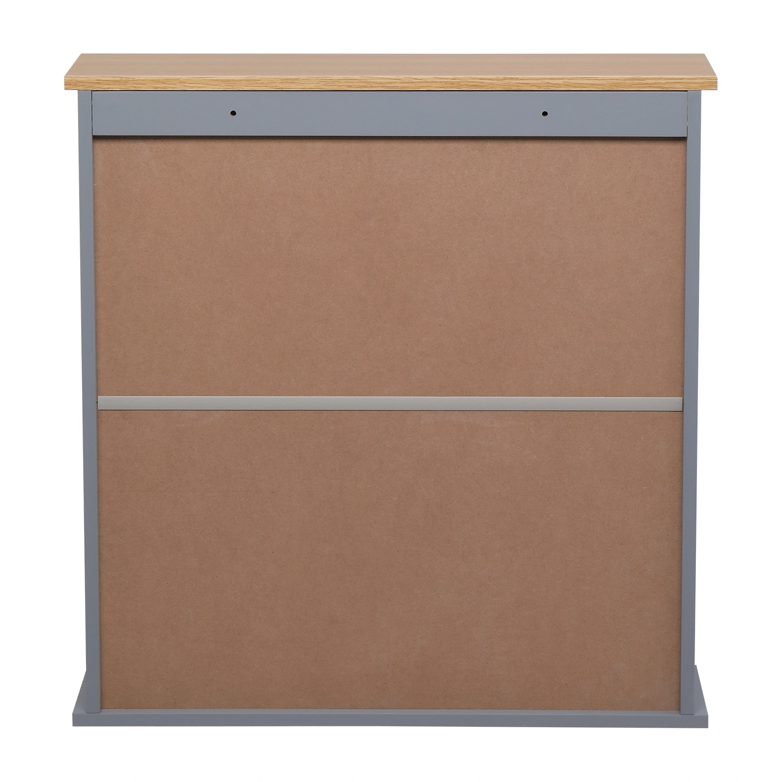 2 Mirror Door 1 Storage Layer MDF Spray Paint Bathroom Wall Cabinet Gray view 20