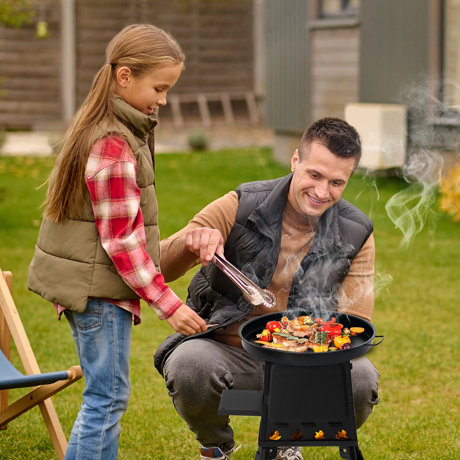 27*27*34cm wood camping stove view 8