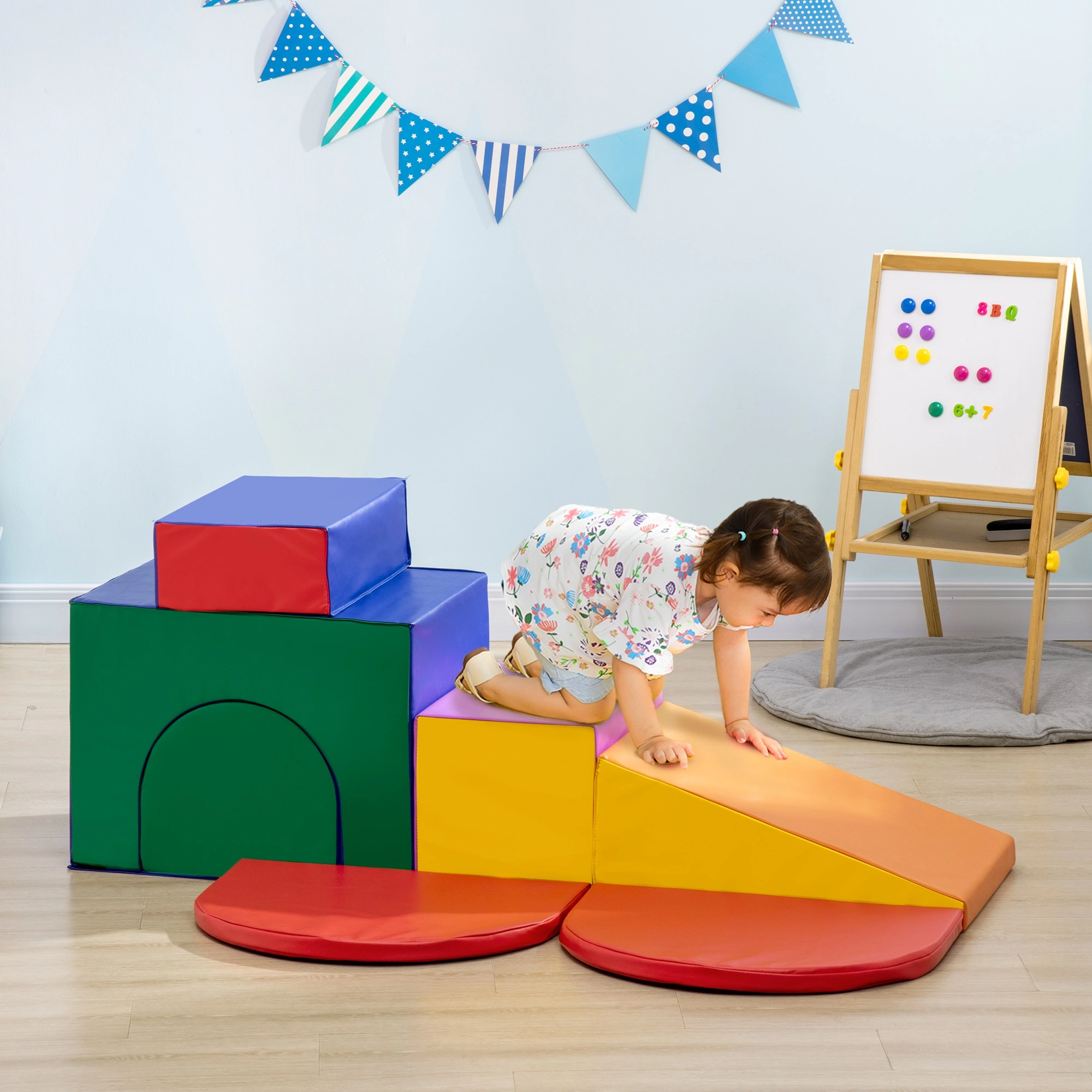 Kids Soft Play Set Foam Floor Puzzle Mats Interlocking Play Mat for Toddlers Baby Nursery Room