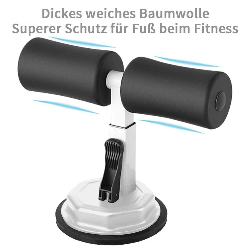 Sit-Up Trainer Bar with Suction Cup Ø11.5cm, Portable Sit-Up Assistant Device in White view 3