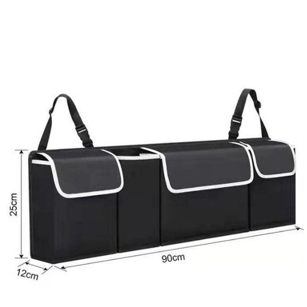 Large Car Boot Organizer with Back Seat Hanger Storage Bag Hanging Pouch view 2