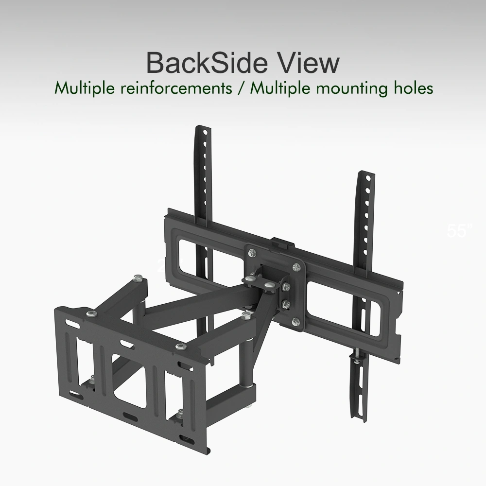 LEADZM 26-55 Inch Double Pendulum Large Base TV Stand TMDS-105 Bearing 40Kg/Vese400*400/Upper And Lower-10~ 10° view 12