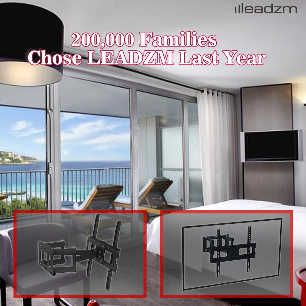 LEADZM 26-55 Inch Double Pendulum Large Base TV Stand TMDS-105 Bearing 40Kg/Vese400*400/Upper And Lower-10~ 10° view 5