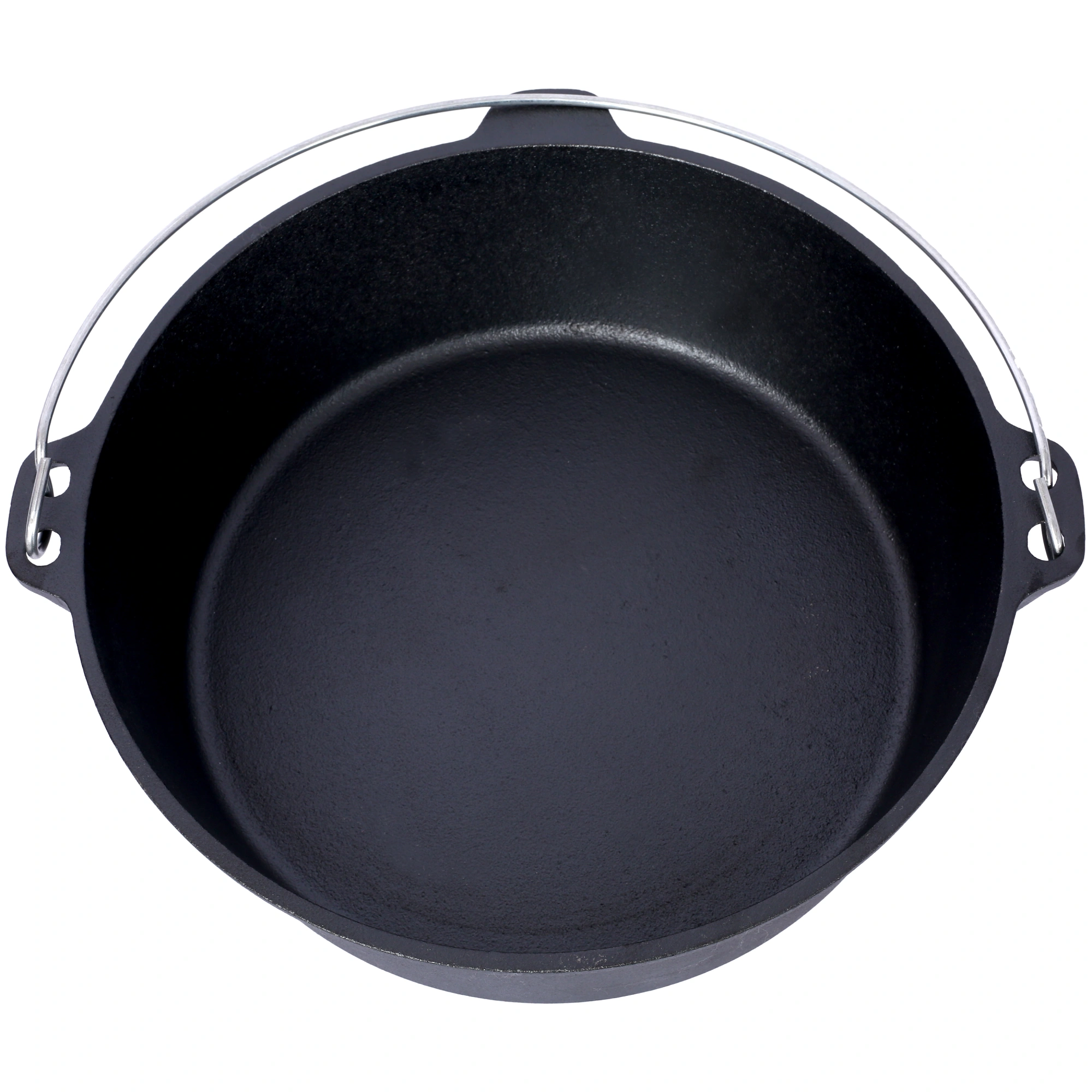 Pre-Seasoned Cast Iron Dutch Oven 6 Quart with Skillet Lid & Pot Rack, Camping Cookware for Fireplace, BBQ, Campfire Baking & Outdoor Cooking view 16