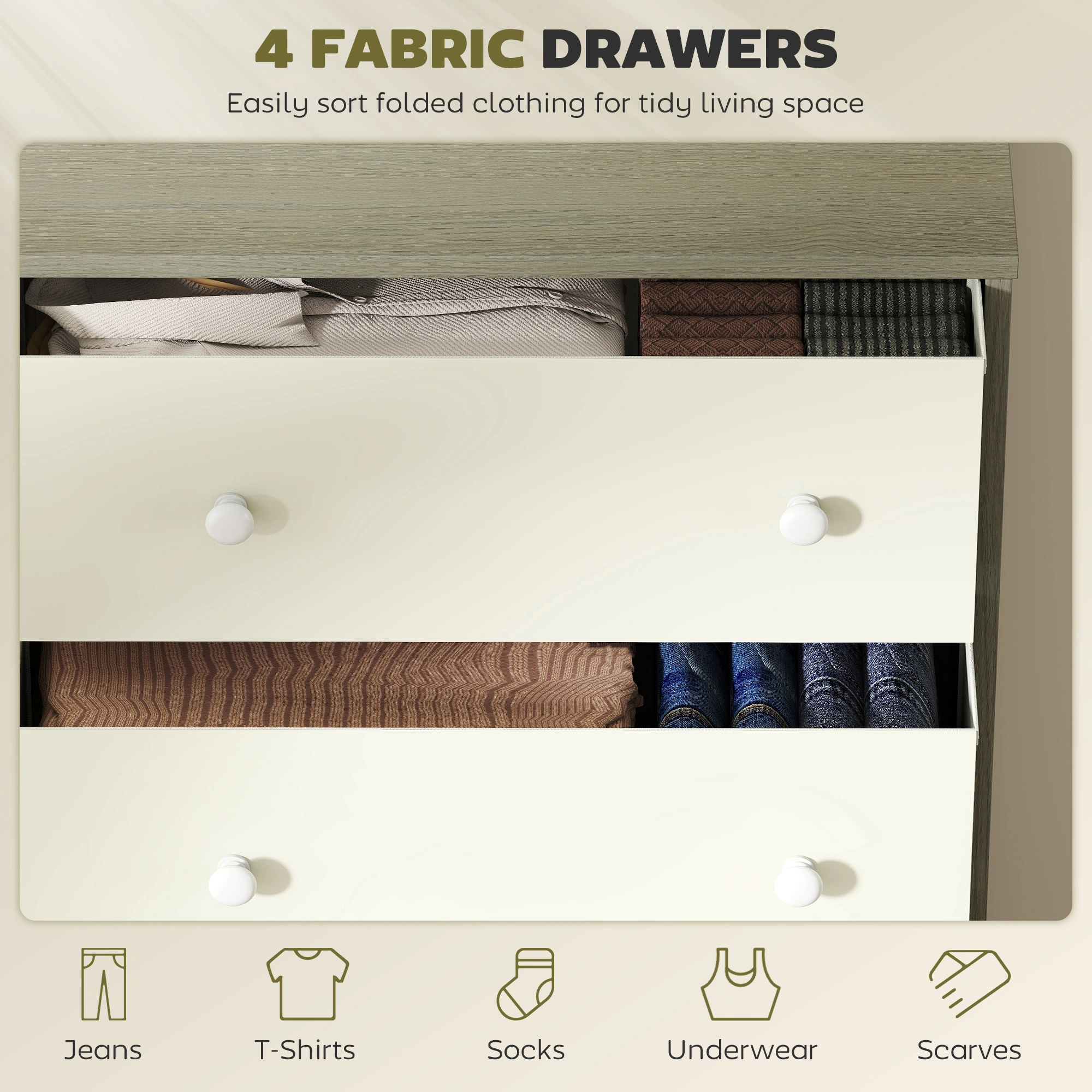 Kitchen Storage Cabinet with Doors and Shelves, Freestanding Pantry Cupboard for Kitchen, Living Room, Bathroom - White view 4