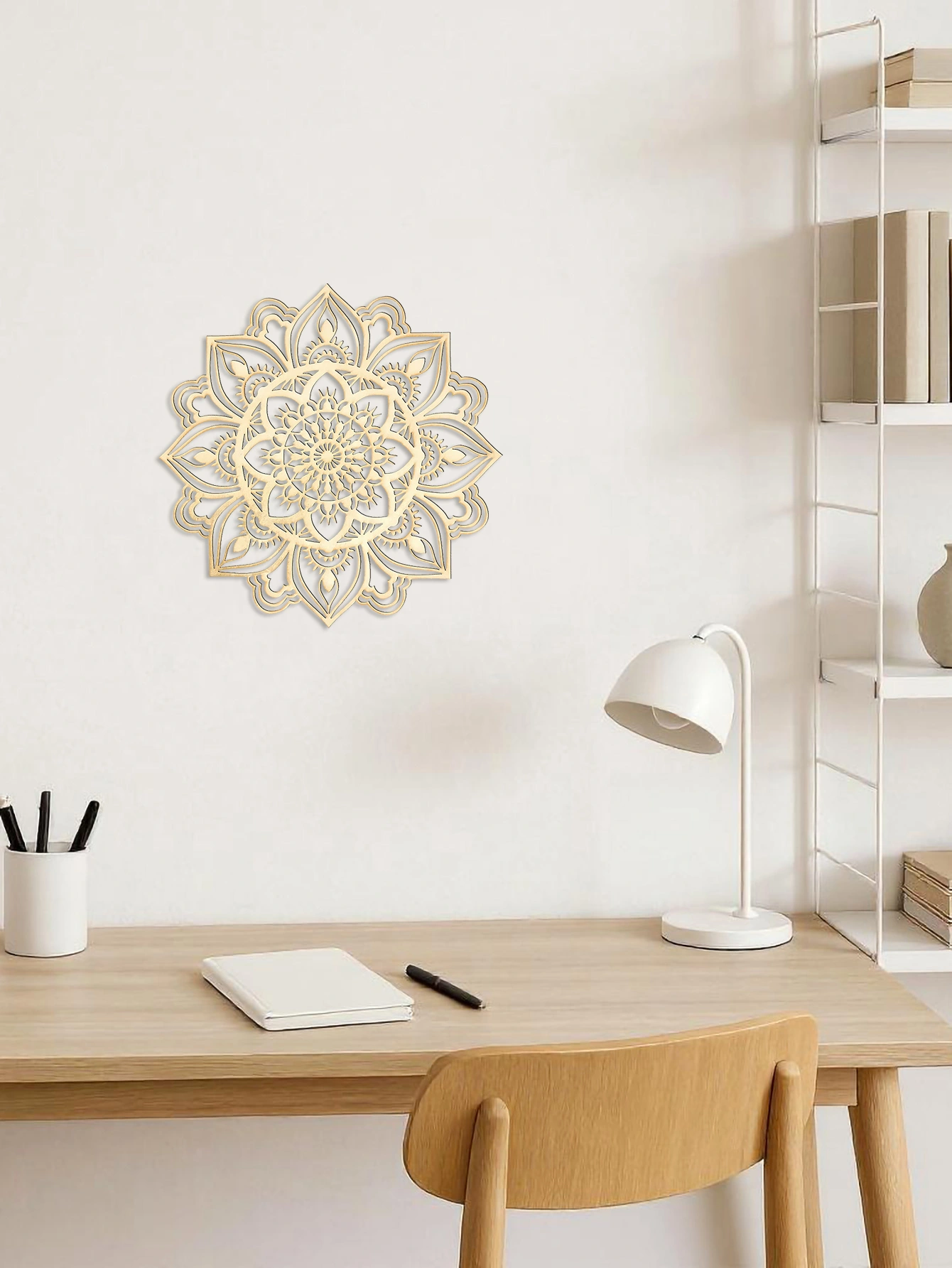 CIFbuy Marrakech Moon Wall Art Hand-Hammered Moroccan Indian Fusion Metal Mandala Enchanting Bohemian Sanctuary Centerpiece for Living Rooms Bedrooms(TikTok/temu self-pickup orders) view 2