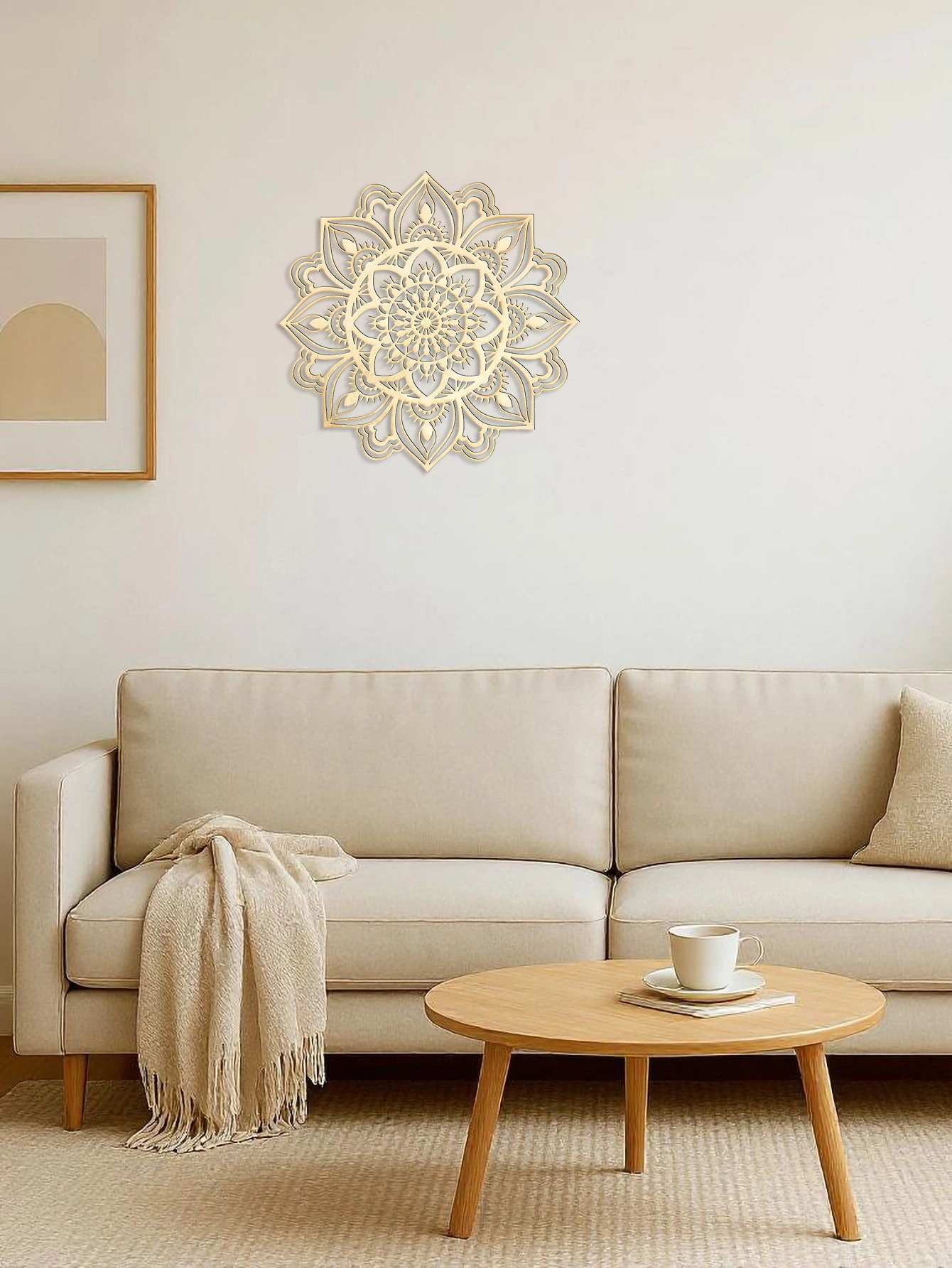CIFbuy Marrakech Moon Wall Art Hand-Hammered Moroccan Indian Fusion Metal Mandala Enchanting Bohemian Sanctuary Centerpiece for Living Rooms Bedrooms(TikTok/temu self-pickup orders) view 3