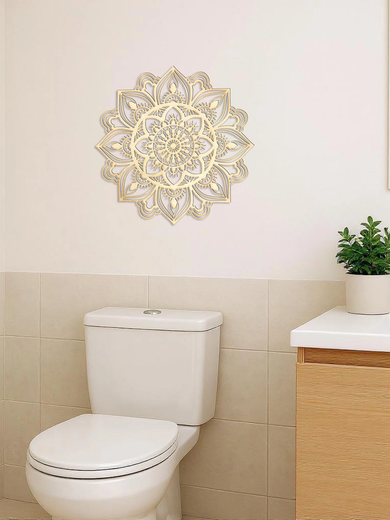 CIFbuy Marrakech Moon Wall Art Hand-Hammered Moroccan Indian Fusion Metal Mandala Enchanting Bohemian Sanctuary Centerpiece for Living Rooms Bedrooms(TikTok/temu self-pickup orders) view 5