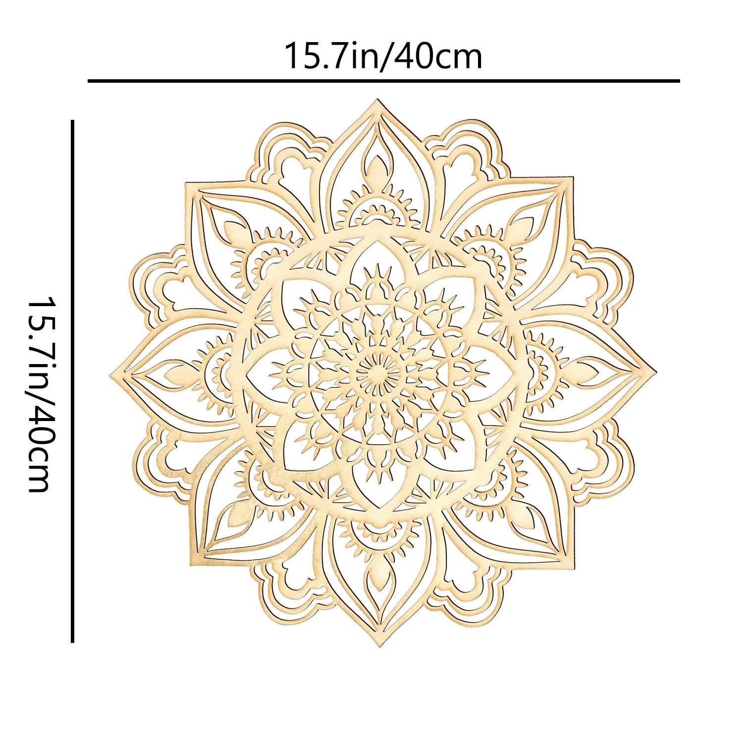 CIFbuy Marrakech Moon Wall Art Hand-Hammered Moroccan Indian Fusion Metal Mandala Enchanting Bohemian Sanctuary Centerpiece for Living Rooms Bedrooms(TikTok/temu self-pickup orders) view 7