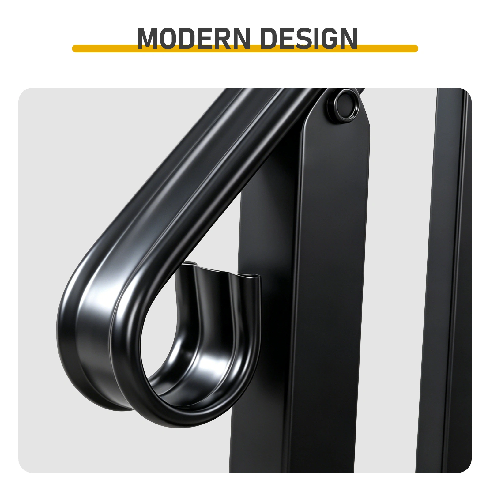 Matte Black Outdoor 4 Level Iron Handrail view 22