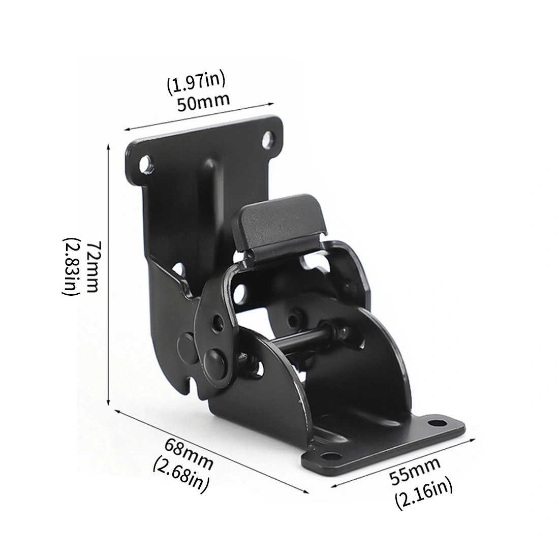 4x 90 Degree Self-Locking Hinges for Folding Table Chair Legs, Heavy Duty Bracket Hardware Replacement Parts view 5