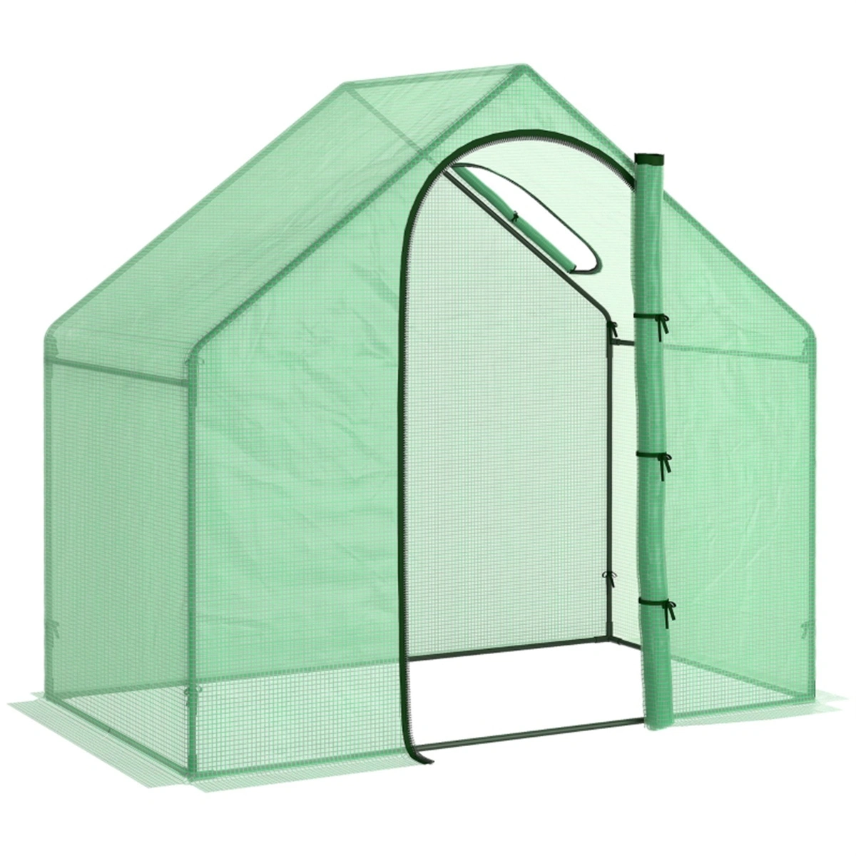Walk in Greenhouse 8x10 ft, Portable Garden Growing Tent with Double Door, Reinforced Steel Frame, UV-Resistant Cover for Seasonal Plants view 3