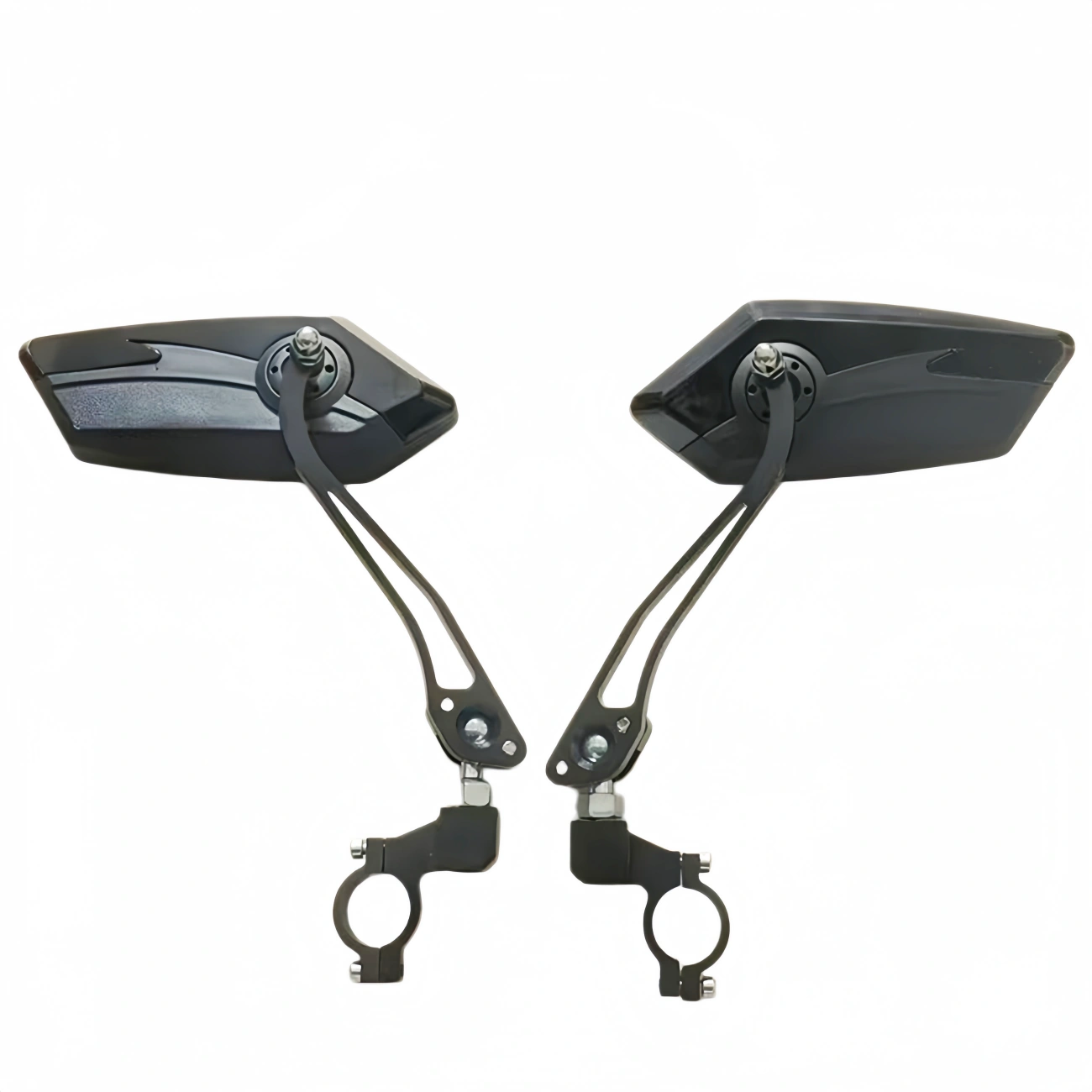 1 Pair Bike Rear View Mirror Rotatable Diamond Handlebar Mirror for MTB Road Cycling Bicycle Glass Lens US Shipping view 6