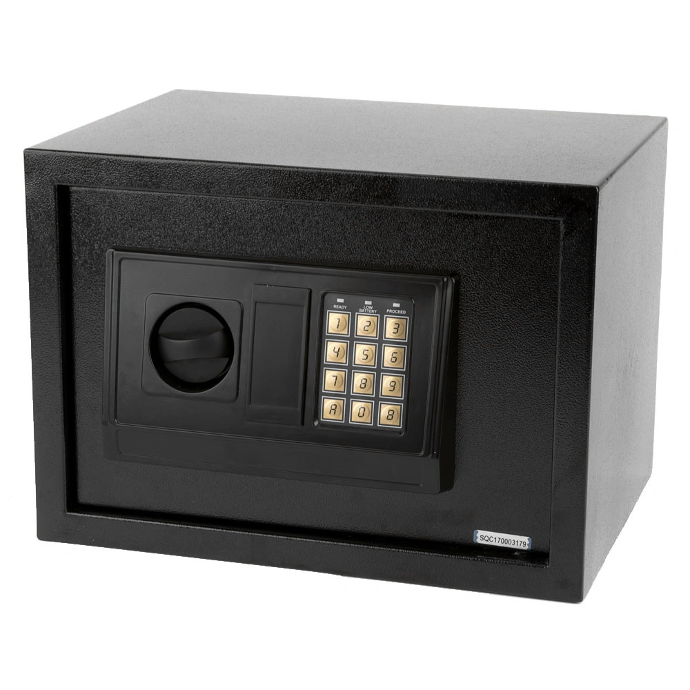 E25EA Electronic Digital Steel Safe - Small Security Strongbox Black