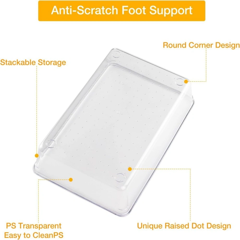 25Pcs Plastic Drawer Organizer Trays Desk Fridge Storage Box MakeUp Dividers view 2