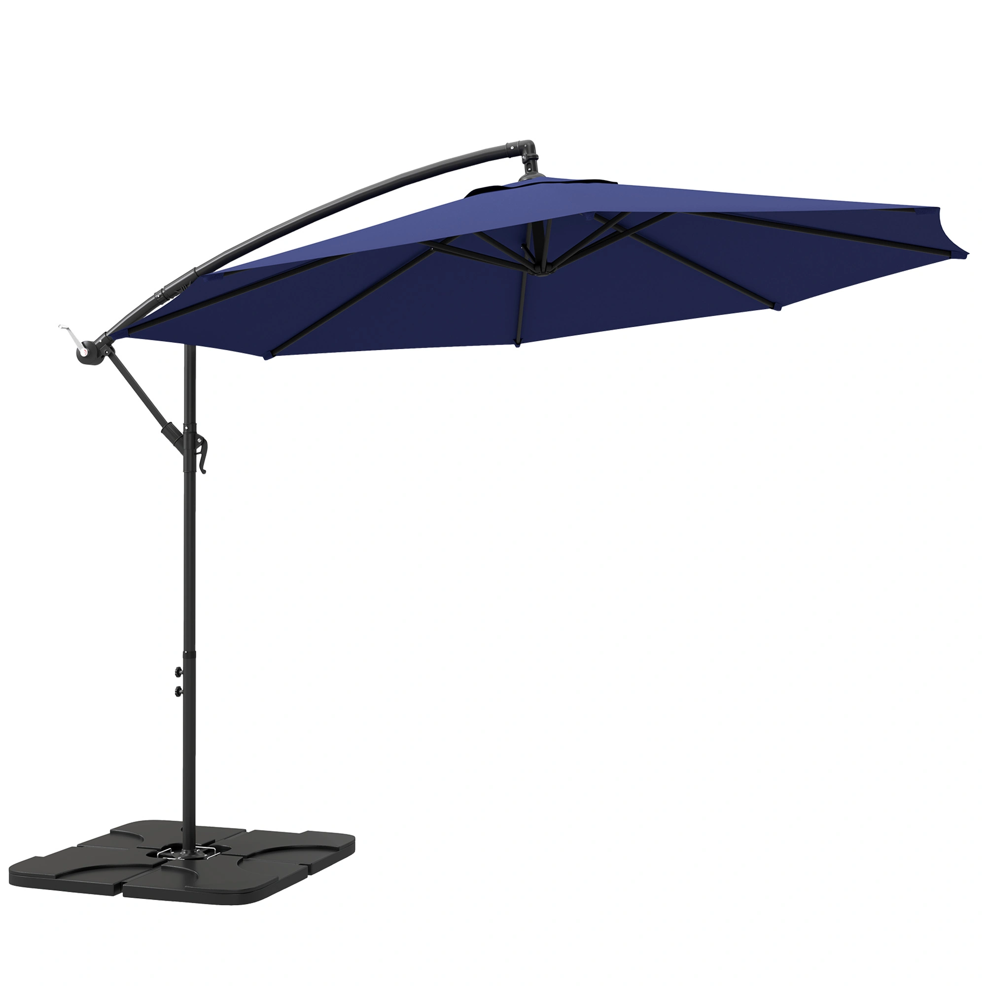 Large Patio Umbrella 9ft Outdoor Beach Umbrella TiltUV Protection Sunshade Canopy for Garden Deck Poolside view 2
