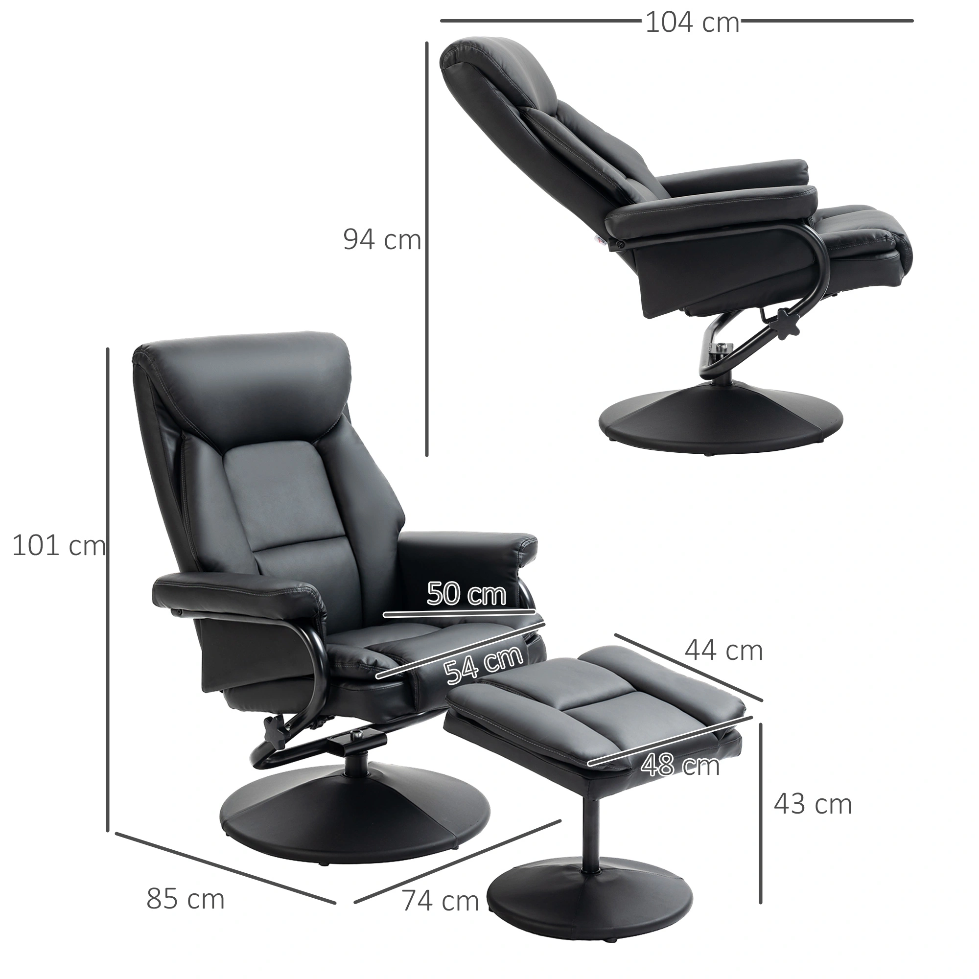 Power Lift Recliner Chair, Comfortable Living Room Lounger with Footrest view 2