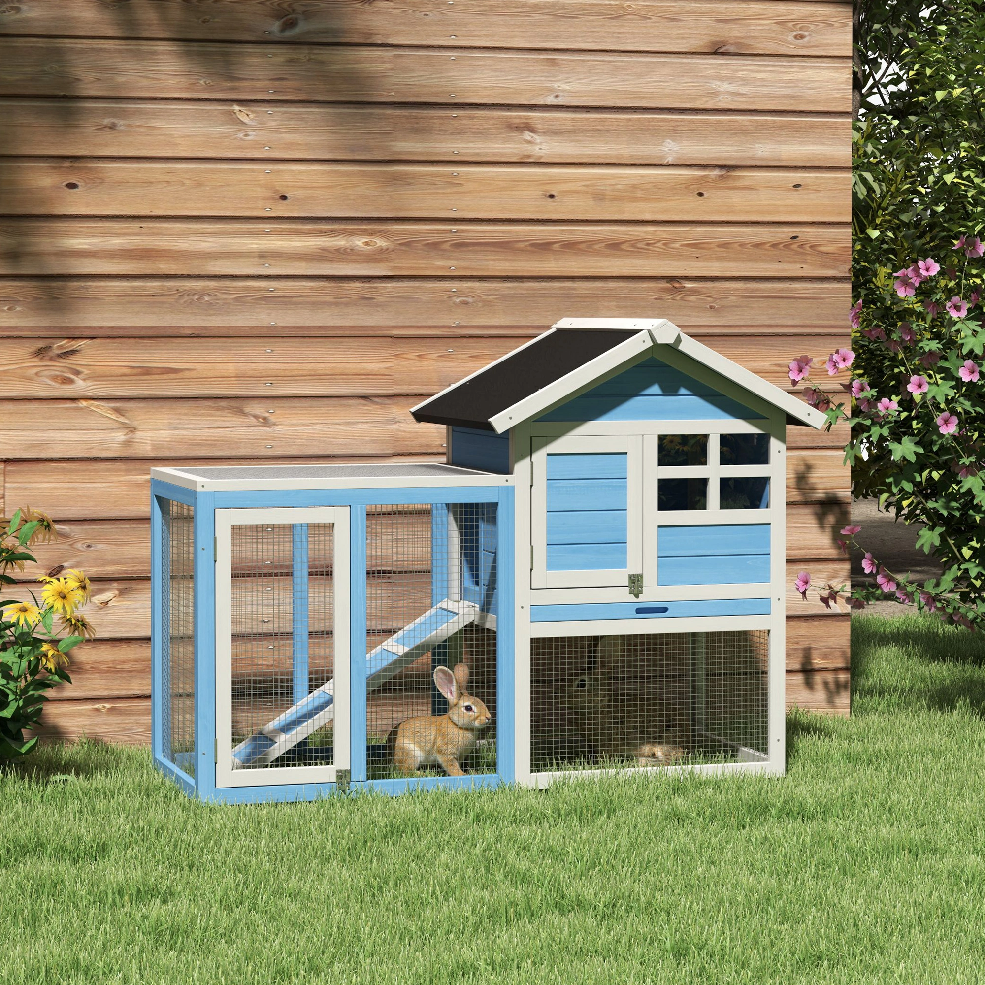 Small Animal Playpen Cage, Indoor Outdoor Pet Exercise Pen, Portable Foldable Enclosure for Pets view 2