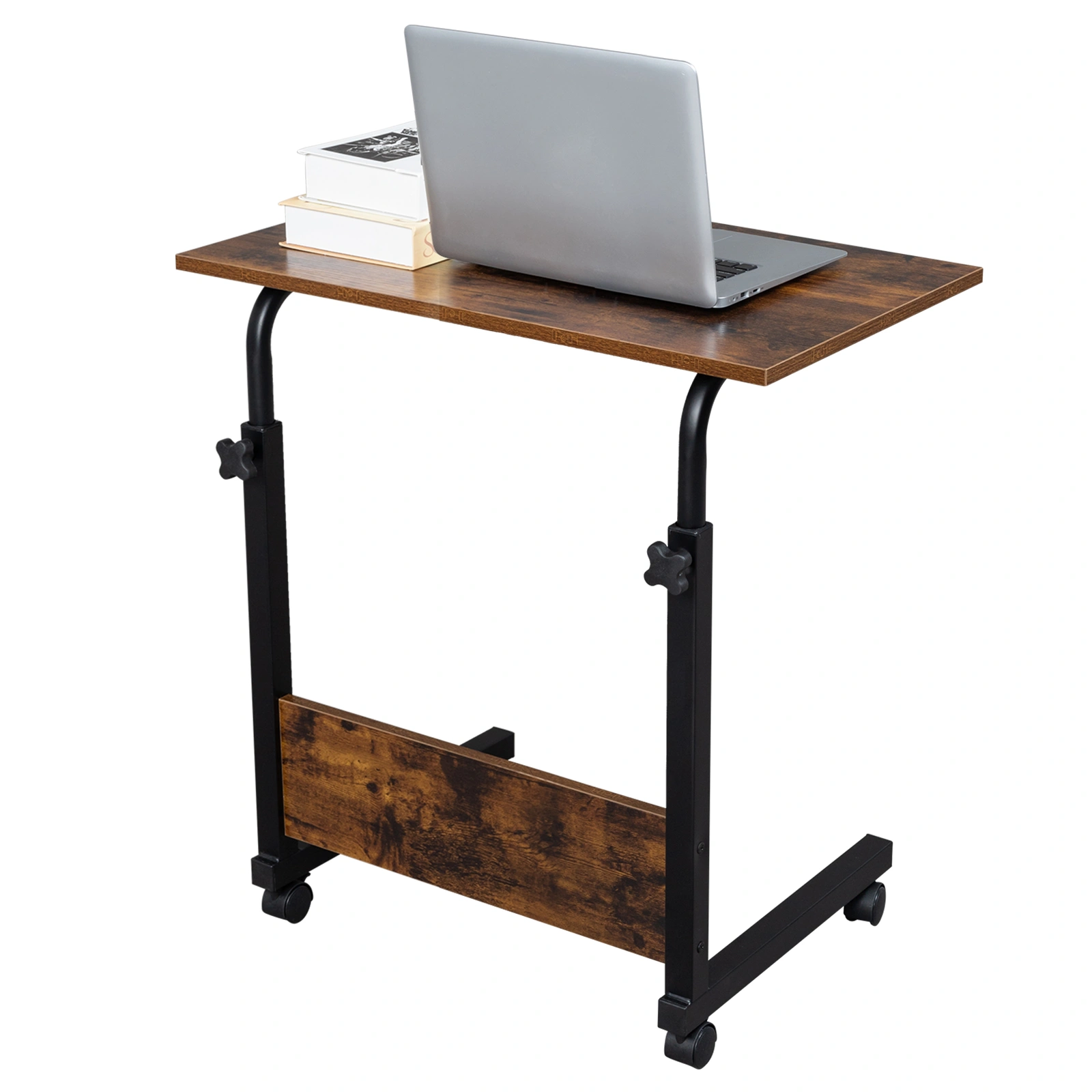 Rolling & Height adjustable P2 15MM Chipboard & Steel Side Table with Baffle view 12