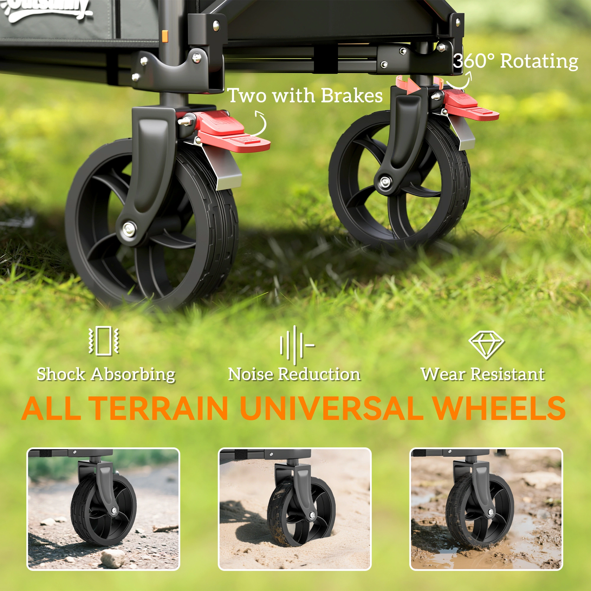 Heavy Duty Folding Hand Truck, 600LB Capacity, Collapsible Utility Cart, Padded Handle, Smooth Rollers view 2