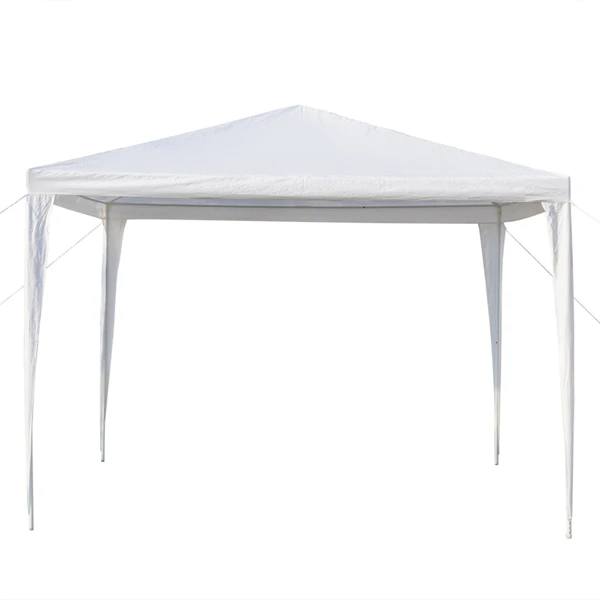 3 x 3m Four Sides Portable Home Use Waterproof Tent with Spiral Tubes White view 2
