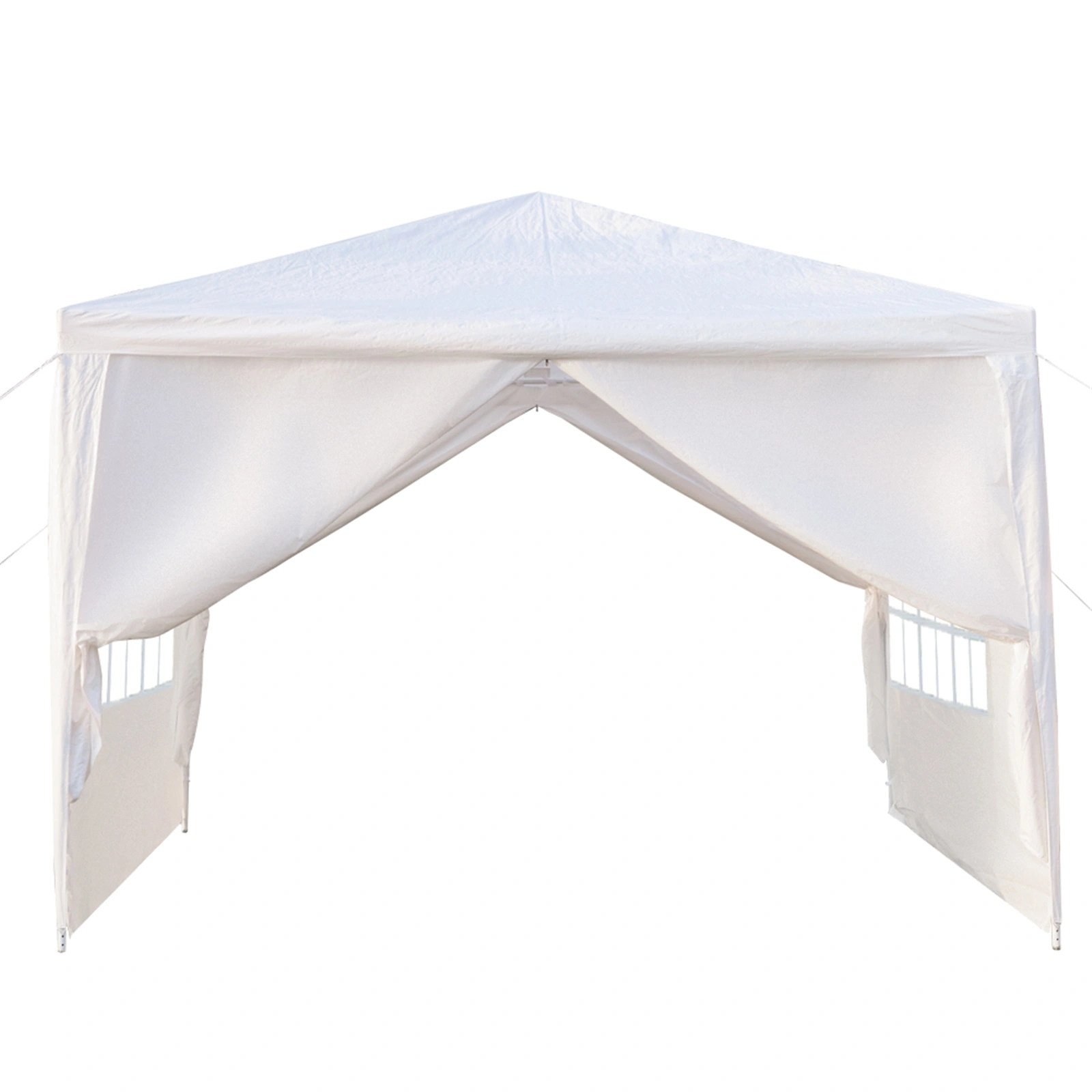 3 x 3m Four Sides Portable Home Use Waterproof Tent with Spiral Tubes White view 13