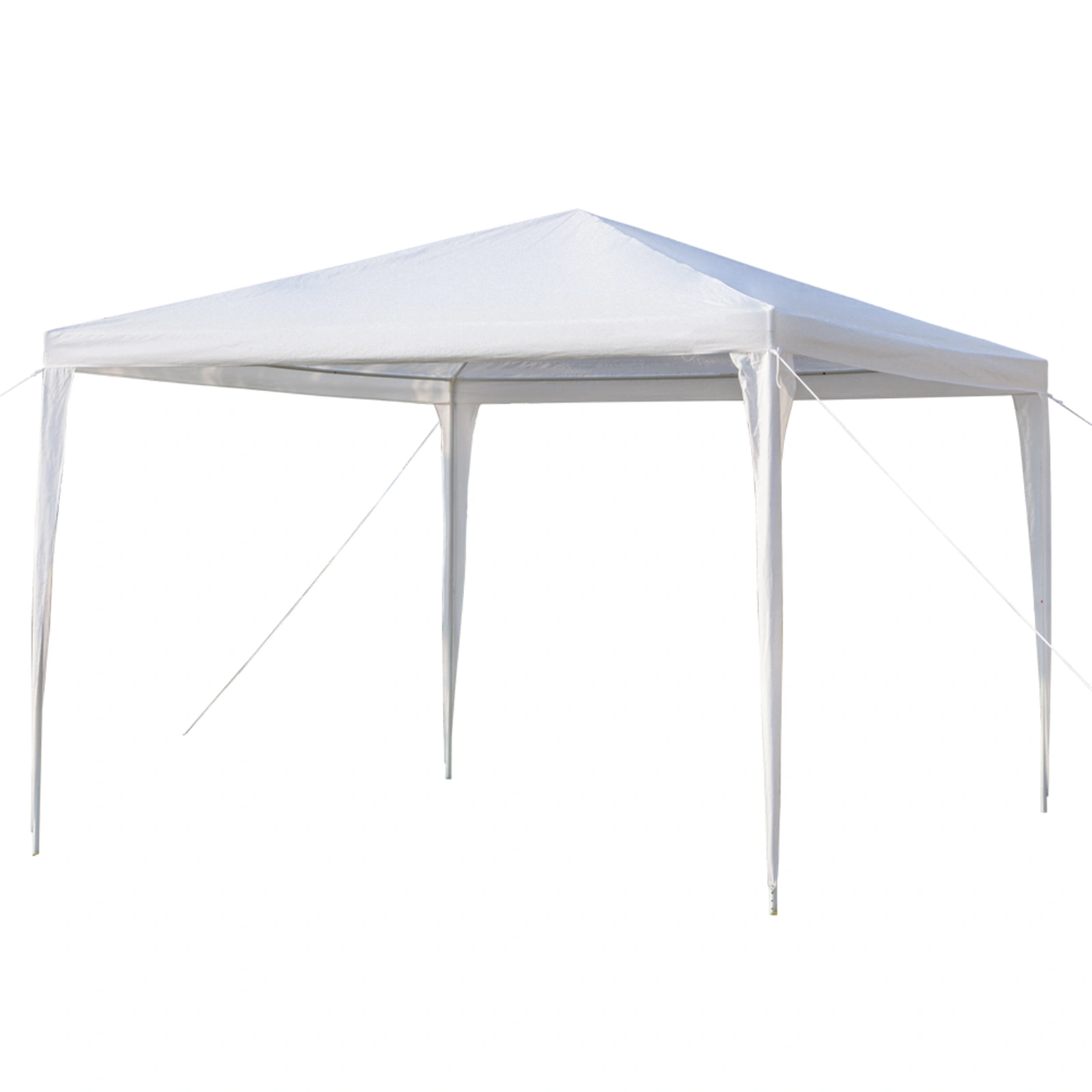 3 x 3m Four Sides Portable Home Use Waterproof Tent with Spiral Tubes White view 7