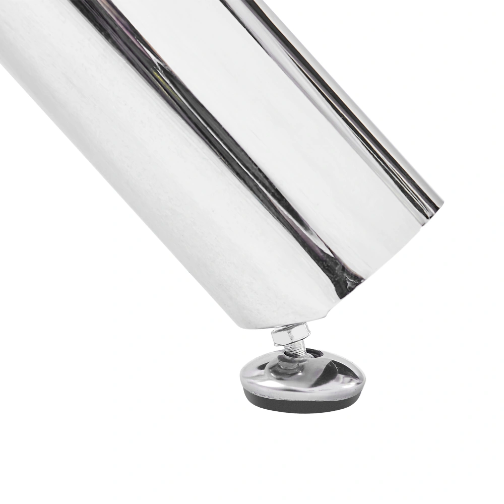 90*90*75cm Round Glass Dining Table Transparent Glass Table Leg Cross Design view 6