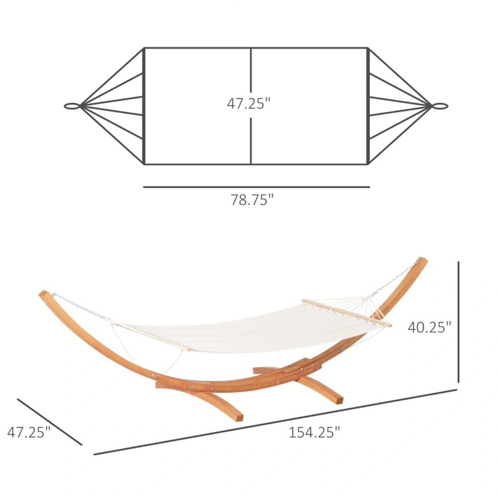 Outdoor Hammock Swing Chair with Stand - Portable Rope Hanging Chair for Garden view 2