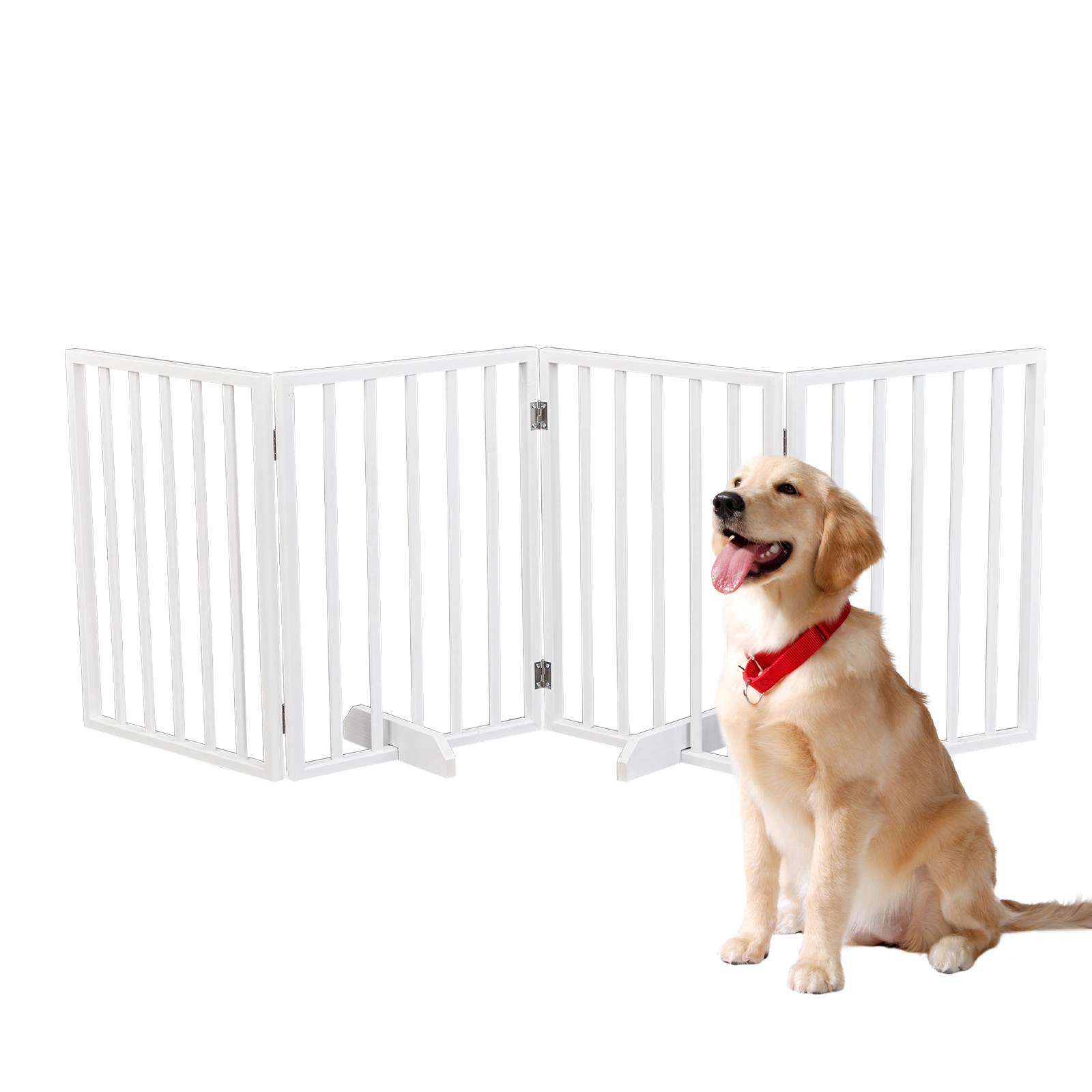 The Wooden Dog Fence White view 3