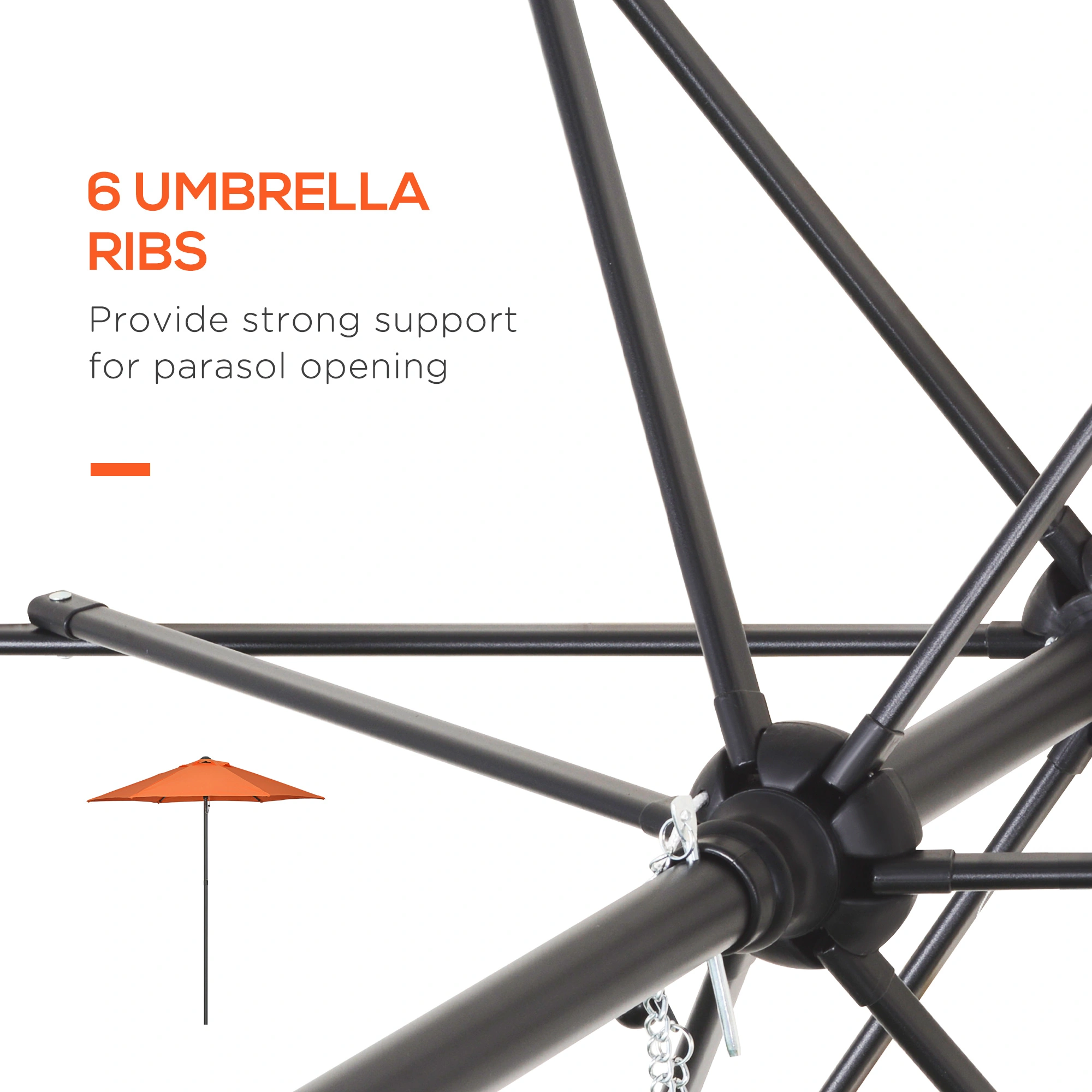Patio Umbrella Outdoor - Heavy-Duty Market Umbrella with Tilt Feature, Weather-Resistant Fabric, Ideal for Backyard Relaxation view 2