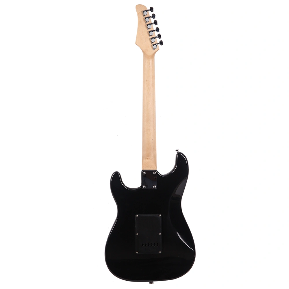 ST Style Electric Guitar, Stylish Design with Black Pickguard, Dark Blue Finish, Full-Size Solid Body view 5
