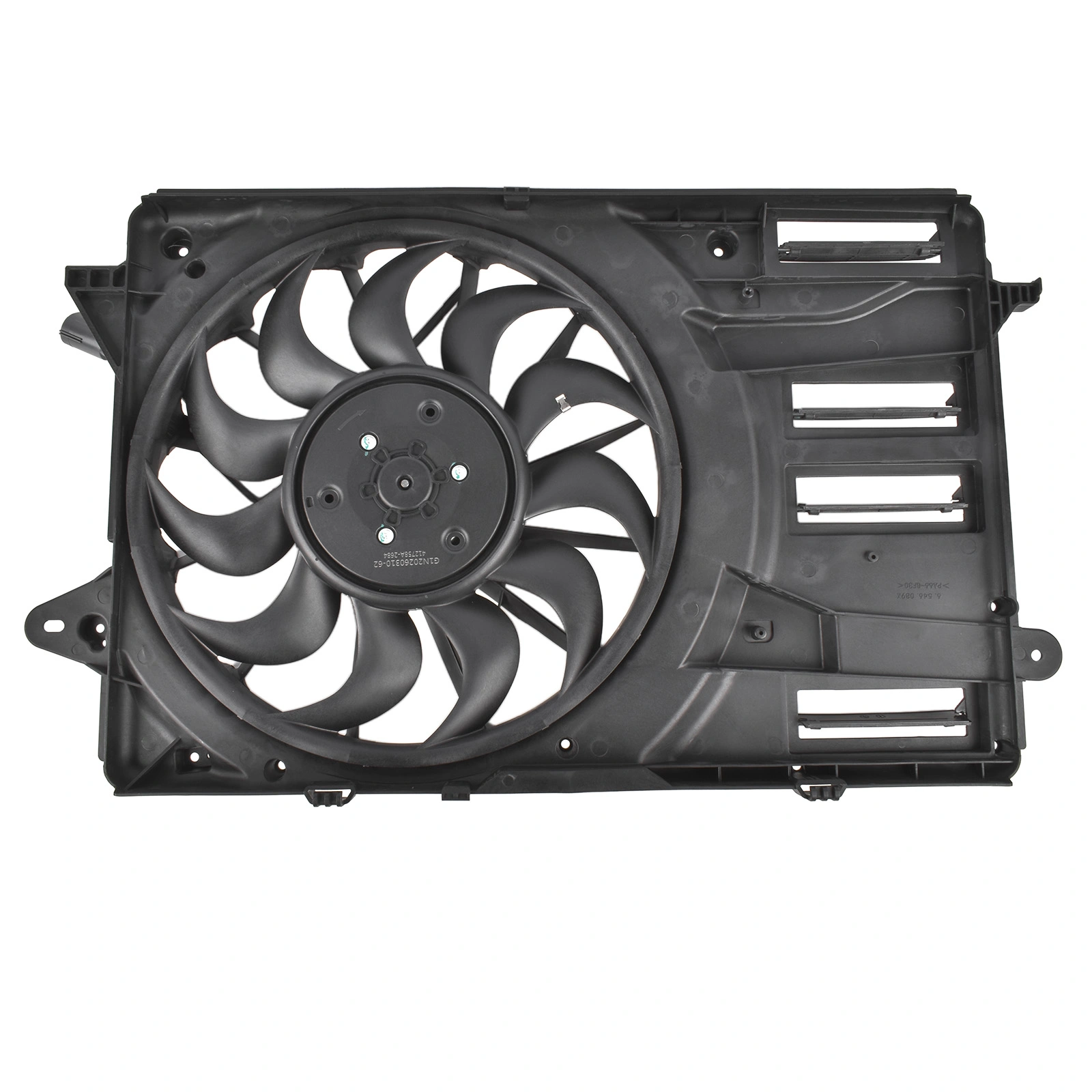 Radiator Fan Assembly with Brushless Motor Fits for Chevrolet Malibu Sedan 1.5L l4 2021-2022 Black 1Pc