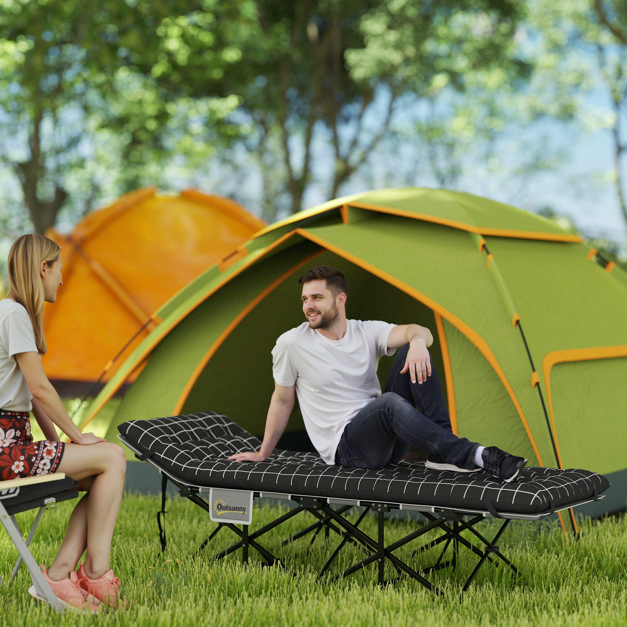 Portable Folding Camping Chair Lightweight Outdoor Hiking Tent Beach Fishing Seat with Carry Bag