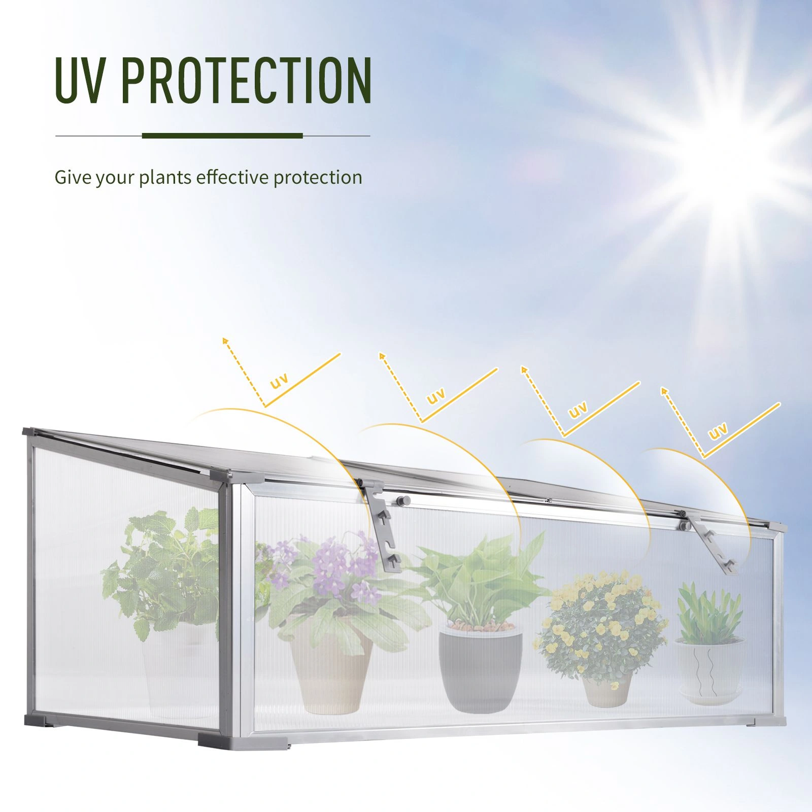 Greenhouse for Plants - Large Indoor Outdoor Plant Cover with Waterproof Transparent Dome