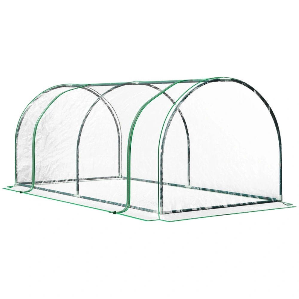 Mini Greenhouse with PVC Cover Portable Outdoor Garden Protect view 2