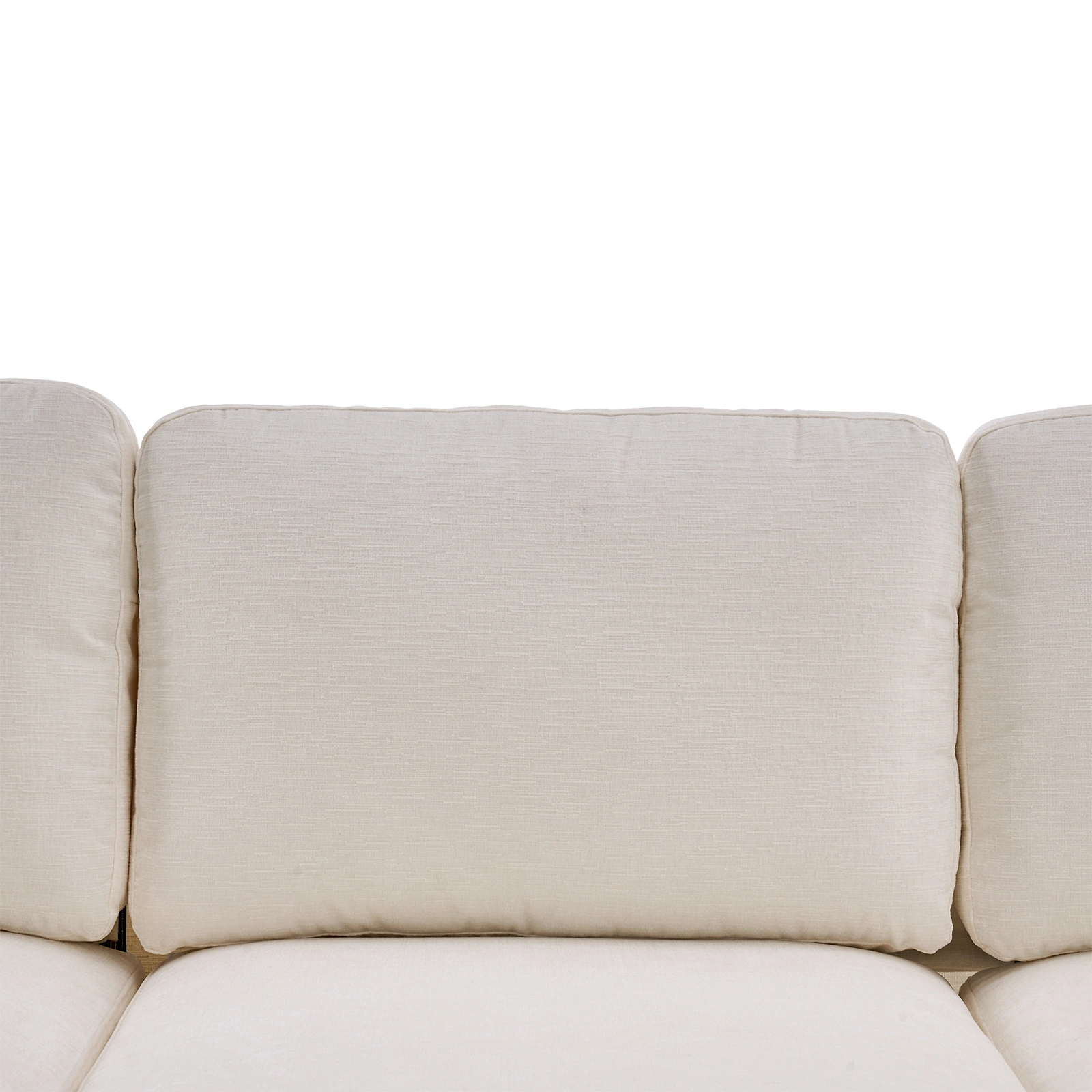 U-Shaped 4-Seat Indoor Modular Sofa Creamy-White view 12