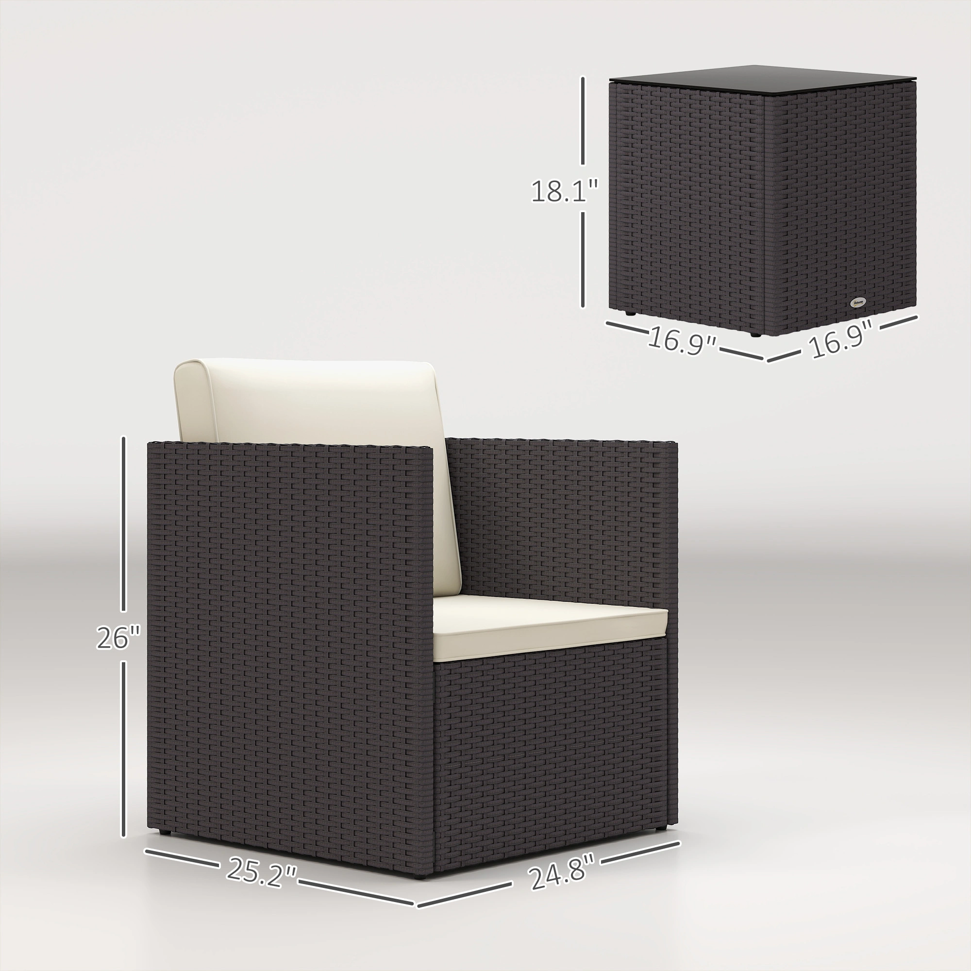 Pieces Patio Furniture Set view 3