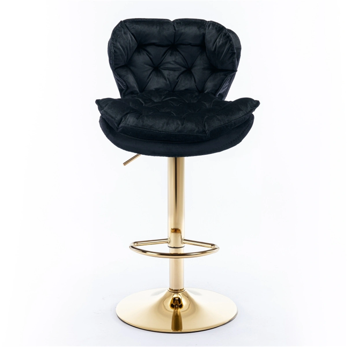 Industrial Bar Stool 24 Inch, Metal Dining Chair with Footrest, Stackable Office Chair for Kitchen, Pub, Cafe view 2